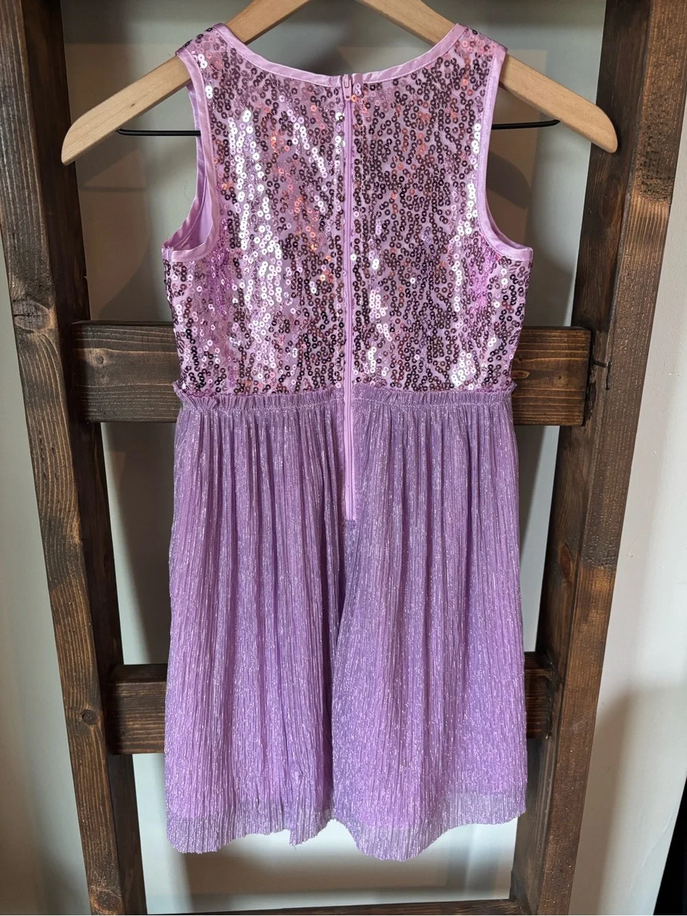 Justice Girls' Sequin & Lavender Tulle Party Dress